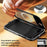 For iPhone 17 Air RedPepper Transparent Dot IP68 Waterproof Triple-proof MagSafe Phone Case(Black Dark Grey)