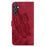 For Samsung Galaxy S25 FE 5G Retro Skin Feel Butterflies Embossing Horizontal Flip Leather Phone Case(Red)
