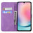 For Samsung Galaxy S25 FE 5G Retro Skin Feel Butterflies Embossing Horizontal Flip Leather Phone Case(Purple)