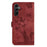 For Samsung Galaxy S25 FE 5G Butterfly Cat Embossing Flip Leather Phone Case(Red)