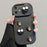 For iPhone 16 Plus Briquettes Sliding Camshield 3D Coffee TPU Phone Case(Black)