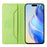 For iPhone 17 Pro Max RC01 Dual-Folded Magnetic Suction RFID Leather Phone Case(Grass Green)