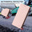 For iPhone 17 Pro Max RC01 Dual-Folded Magnetic Suction RFID Leather Phone Case(Pink)