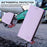 For iPhone 17 Pro Max RC01 Dual-Folded Magnetic Suction RFID Leather Phone Case(Light Purple)