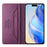 For iPhone 17 Pro Max RC01 Dual-Folded Magnetic Suction RFID Leather Phone Case(Violet)