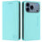 For iPhone 17 Pro RC01 Dual-Folded Magnetic Suction RFID Leather Phone Case(Mint Green)