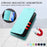 For iPhone 17 Pro RC01 Dual-Folded Magnetic Suction RFID Leather Phone Case(Mint Green)