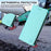 For iPhone 17 Pro RC01 Dual-Folded Magnetic Suction RFID Leather Phone Case(Mint Green)