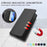 For iPhone 17 Pro RC01 Dual-Folded Magnetic Suction RFID Leather Phone Case(Black)