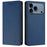 For iPhone 17 Pro RC01 Dual-Folded Magnetic Suction RFID Leather Phone Case(Dark Blue)