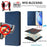 For iPhone 17 Pro RC01 Dual-Folded Magnetic Suction RFID Leather Phone Case(Dark Blue)