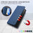For iPhone 17 Pro RC01 Dual-Folded Magnetic Suction RFID Leather Phone Case(Dark Blue)