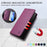 For iPhone 17 Pro RC01 Dual-Folded Magnetic Suction RFID Leather Phone Case(Violet)