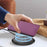 For iPhone 17 Pro RC01 Dual-Folded Magnetic Suction RFID Leather Phone Case(Violet)