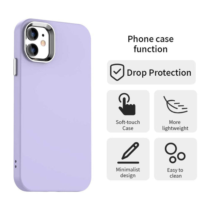 For iPhone 11 Colorful Series Shockproof Phone Case(Purple) - BaskiFit