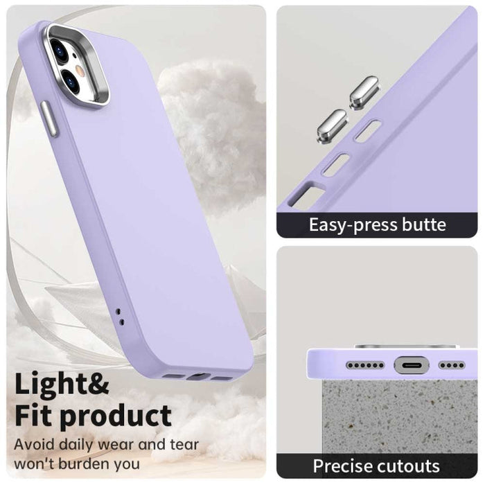 For iPhone 11 Colorful Series Shockproof Phone Case(Purple) - BaskiFit