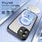 For iPhone 16 Plus Translucent Frosted MagSafe Phone Case with AI Button(Black)