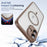 For iPhone 16 Plus Translucent Frosted MagSafe Phone Case with AI Button(Gold)