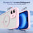 For iPhone 16 Plus Translucent Frosted MagSafe Phone Case with AI Button(Pink)