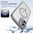For iPhone 16 Plus Translucent Frosted MagSafe Phone Case with AI Button(Grey)