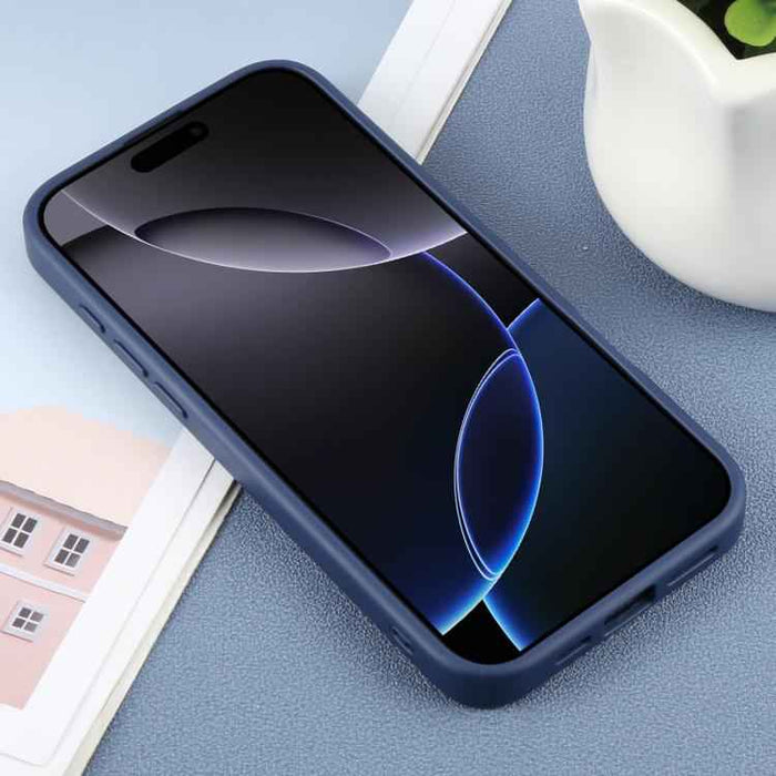 For iPhone 16 Pro Max DFANS DESIGN Frosted Magsafe Magnetic Holder Phone Case(Blue)