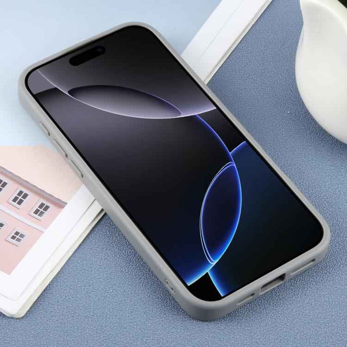 For iPhone 16 Pro Max DFANS DESIGN Frosted Magsafe Magnetic Holder Phone Case(Grey)
