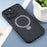 For iPhone 16 Pro Max DFANS DESIGN Frosted Magsafe Magnetic Holder Phone Case(Black)