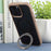 For iPhone 16 Pro Max DFANS DESIGN Frosted Magsafe Magnetic Holder Phone Case(Brown)