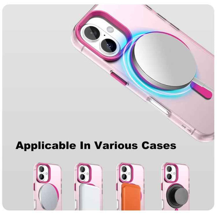 For iPhone 17 IMAK Candy Series Shockproof MagSafe Phone Case(Red)