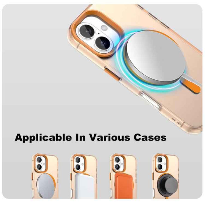 For iPhone 17 IMAK Candy Series Shockproof MagSafe Phone Case(Orange)