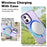 For iPhone 17 IMAK Candy Series Shockproof MagSafe Phone Case(Purple)