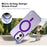 For iPhone 17 IMAK Candy Series Shockproof MagSafe Phone Case(Purple)