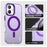 For iPhone 17 IMAK Candy Series Shockproof MagSafe Phone Case(Purple)