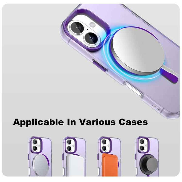 For iPhone 17 IMAK Candy Series Shockproof MagSafe Phone Case(Purple)