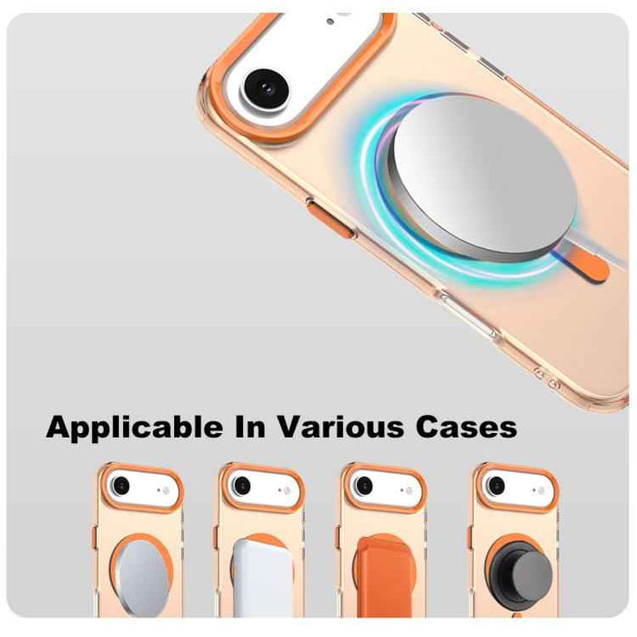 For iPhone 17 Air IMAK Candy Series Shockproof MagSafe Phone Case(Orange)