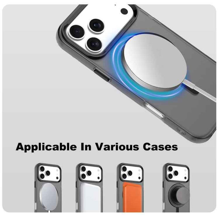 For iPhone 17 Pro Max IMAK Candy Series Shockproof MagSafe Phone Case(Black)