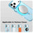 For iPhone 17 Pro Max IMAK Candy Series Shockproof MagSafe Phone Case(Blue)