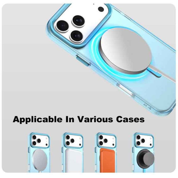 For iPhone 17 Pro Max IMAK Candy Series Shockproof MagSafe Phone Case(Blue)