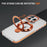 For iPhone 16 Pro Max Two Color TPU Hybrid Acrylic MagSafe Magnetic Holder Phone Case(Orange) - BaskiFit