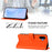 For Samsung Galaxy F06 5G / M06 5G Skin Feel Solid Color Leather Phone Case with Lanyard(Orange)