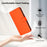 For Samsung Galaxy F06 5G / M06 5G Skin Feel Solid Color Leather Phone Case with Lanyard(Orange)