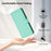 For Samsung Galaxy F06 5G / M06 5G Skin Feel Solid Color Leather Phone Case with Lanyard(Mint Green)