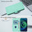 For Samsung Galaxy F06 5G / M06 5G Skin Feel Solid Color Leather Phone Case with Lanyard(Mint Green)