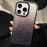 For iPhone 16 Pro Max PC Lens Ring Gradient Shell Texture 3 in 1 Phone Case(Black)