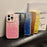 For iPhone 16 Pro Max PC Lens Ring Gradient Shell Texture 3 in 1 Phone Case(Yellow)