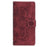 For iPhone 17 Pro Max Mandala Embossed Retro Frosted Leather Phone Case(Red)
