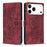 For iPhone 17 Pro Max Mandala Embossed Retro Frosted Leather Phone Case(Red)