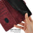 For iPhone 17 Pro Max Mandala Embossed Retro Frosted Leather Phone Case(Red)