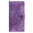 For iPhone 17 Pro Max Mandala Embossed Retro Frosted Leather Phone Case(Purple)
