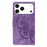 For iPhone 17 Pro Max Mandala Embossed Retro Frosted Leather Phone Case(Purple)